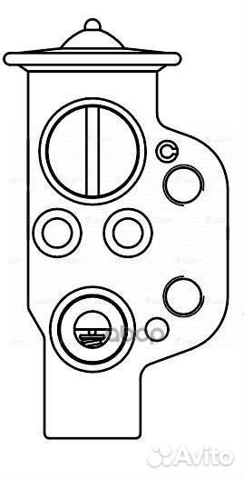 Клапан расширительный кондиционера ltrv1853 luzar