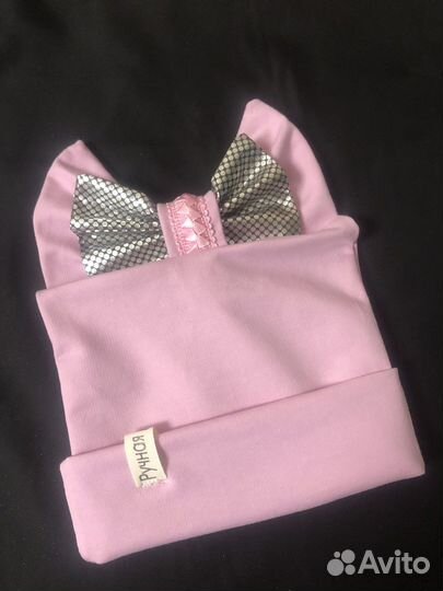 Шапка бант для девочек