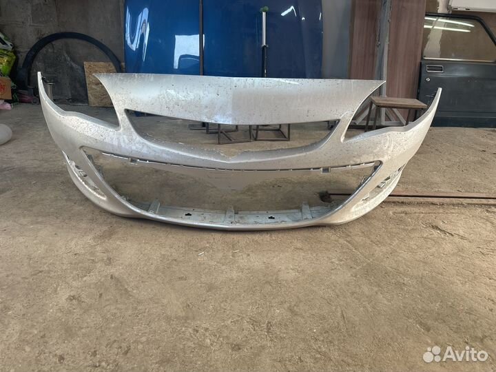Передний бампер опель астра j