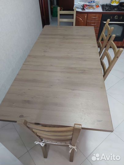Стол обеденный и стулья бу IKEA
