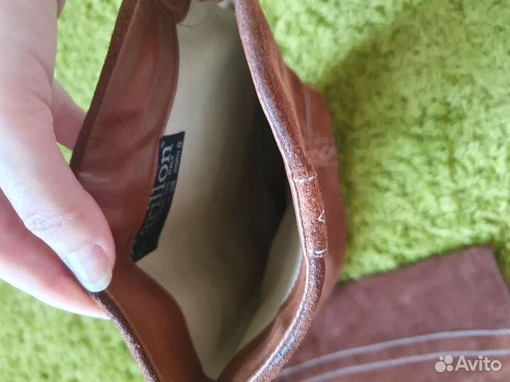 Сапоги натуральная замша Италия