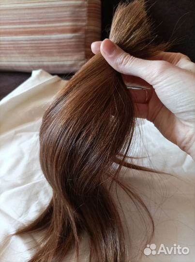Волосы натуральные хвост