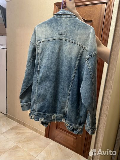 Джинсовая куртка женская оверсайз