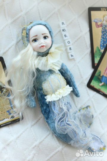 Кукла русалка в стиле teddy-doll