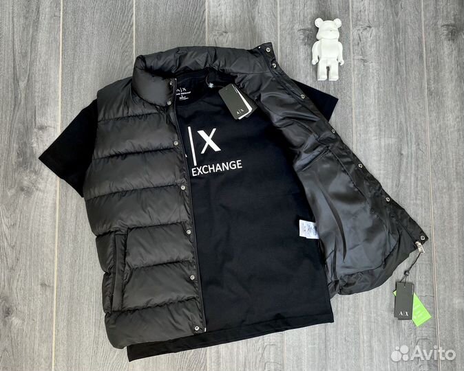 Мужская жилетка Armani Exchange+футболка в подарок