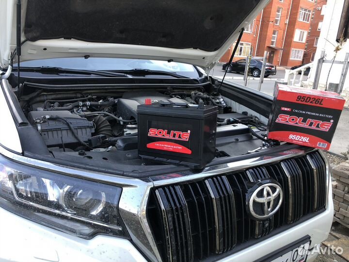 Аккумулятор на Land Cruiser Prado 75Ah