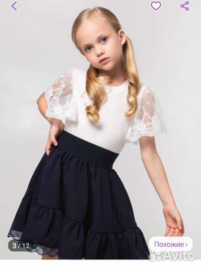 Школьная блуза 128 134