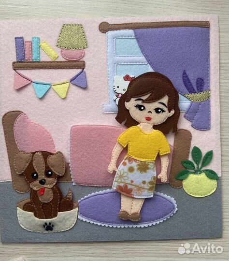 Кукольный домик из фетра