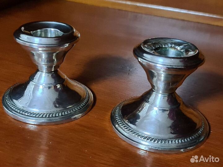 Подсвечники серебро 925