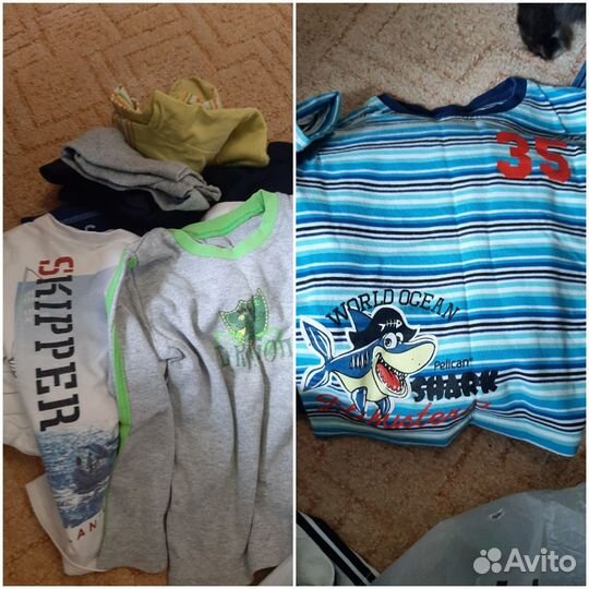 2 больших пакета вещей для мальчика (р.98-116)