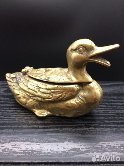 Старинная пепельница чернильница для интерьера