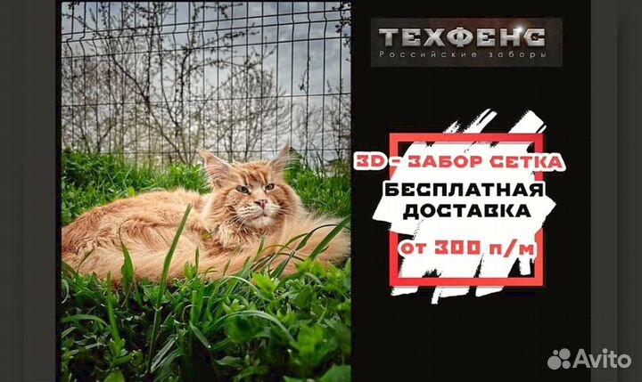 Забор из 3д сетки