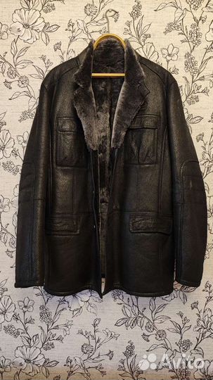 Кожаная дубленка мужская