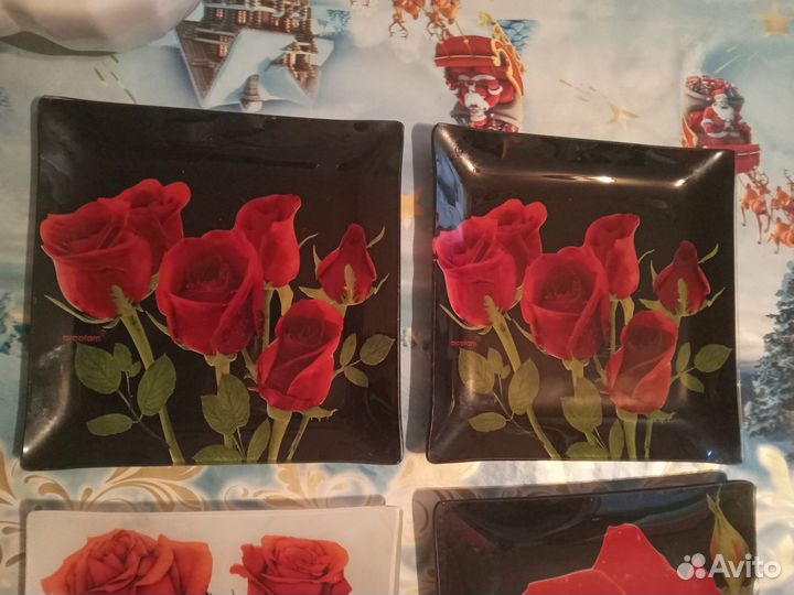 Тарелки с розами