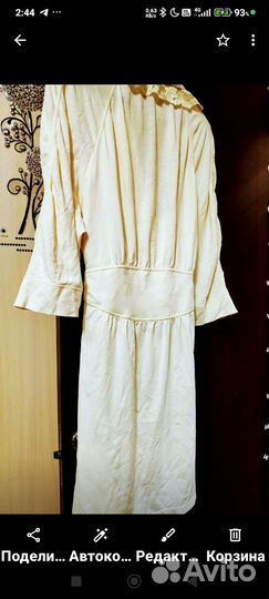 Халат домашний, красивый, хлопок + кружево. 48-50