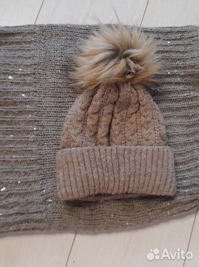 Шапка и снуд для девочки