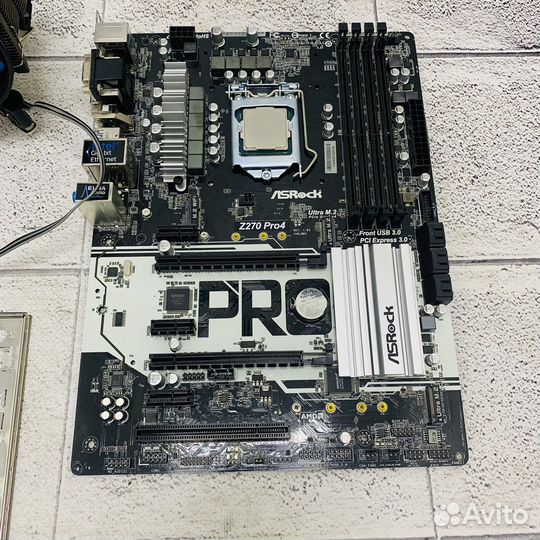 Комплект I7-7700/Asrock Z270 PRO 4 + кулер