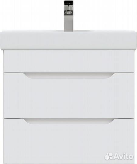 Тумба подвесная с раковиной Mirsant Soho Quadro 60