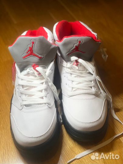 Кроссовки Nike Air Jordan 5 Retro Fire Red Silver