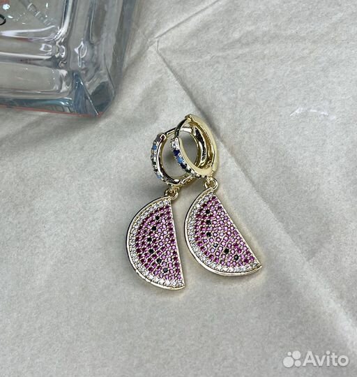 Серьги арбузы