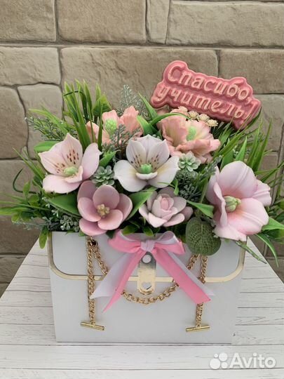 Букет из мыла,ручной работы