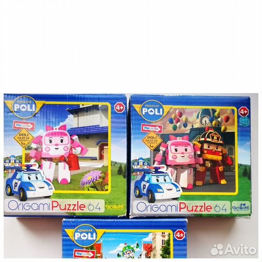 Пазлы напольные и мелкие для детей 2+