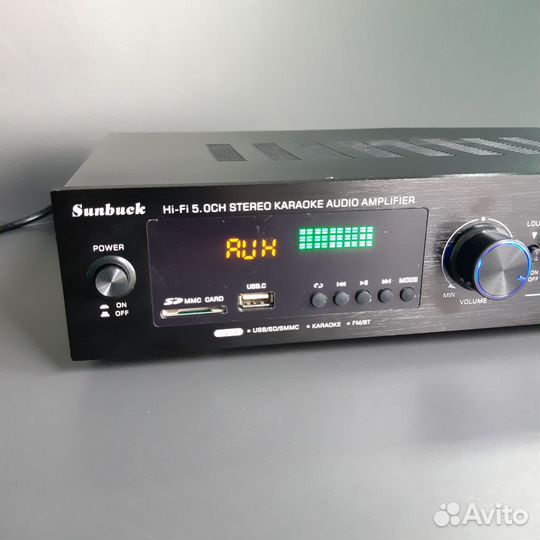 Пятиканальный усилитель Sunbuck AV-608BT 200вт чер