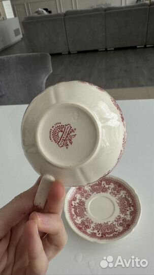 4 блюдца и 1 чайная чашка villeroy boch fasan