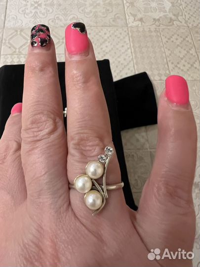 Серьги,кольцо,подвеска серебро