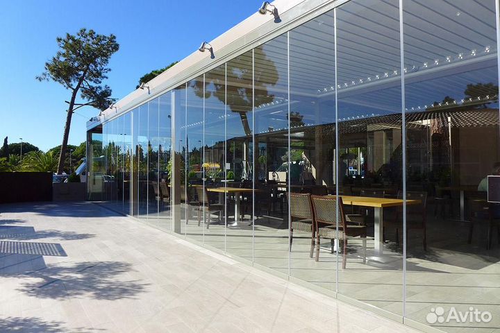 Панорамное безрамное остекление