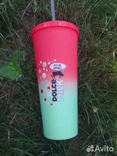 Стакан с трубочкой от Dolce Milk новый