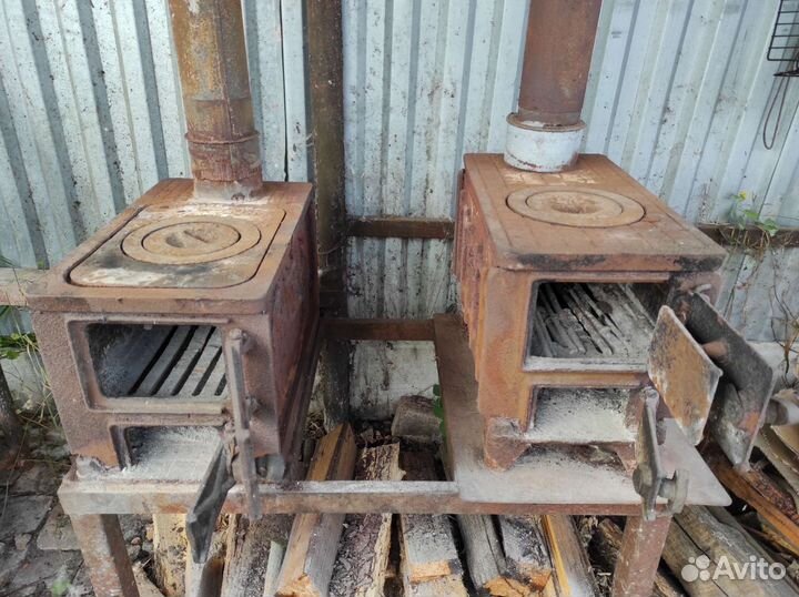 Печь буржуйка чугунная СССР