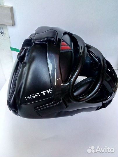 Боксерский шлем с бампером ROX и перчатки RDX