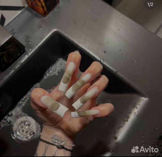 Маникюр Наращивание экстра