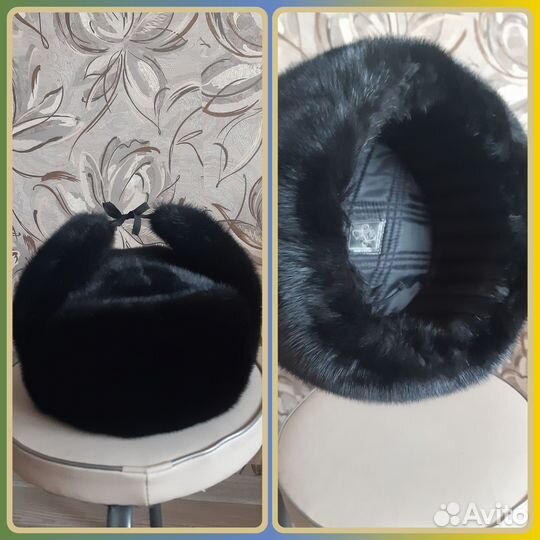 Норковая шапка мужская