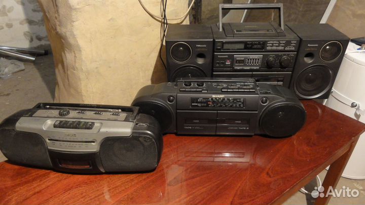 Двухкассетная магнитола sharp WQ - 280