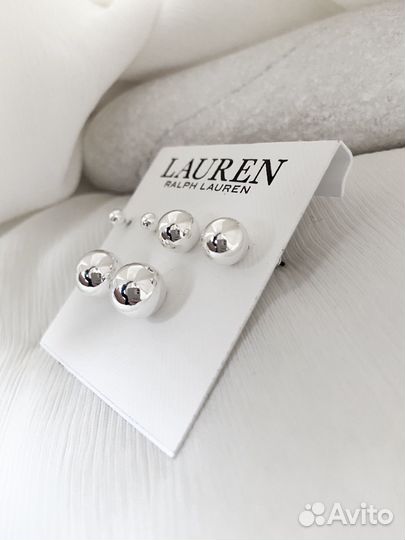 Новый набор сережек Ralph Lauren пусеты