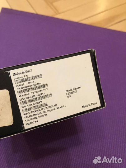 Планшет asus Nexus 7