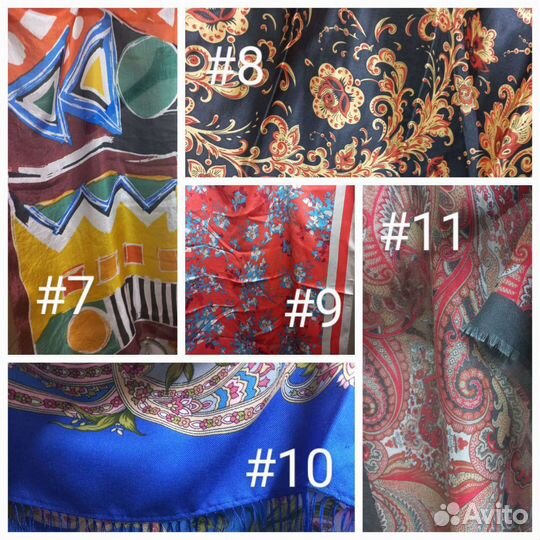 Платок шелк, шерсть