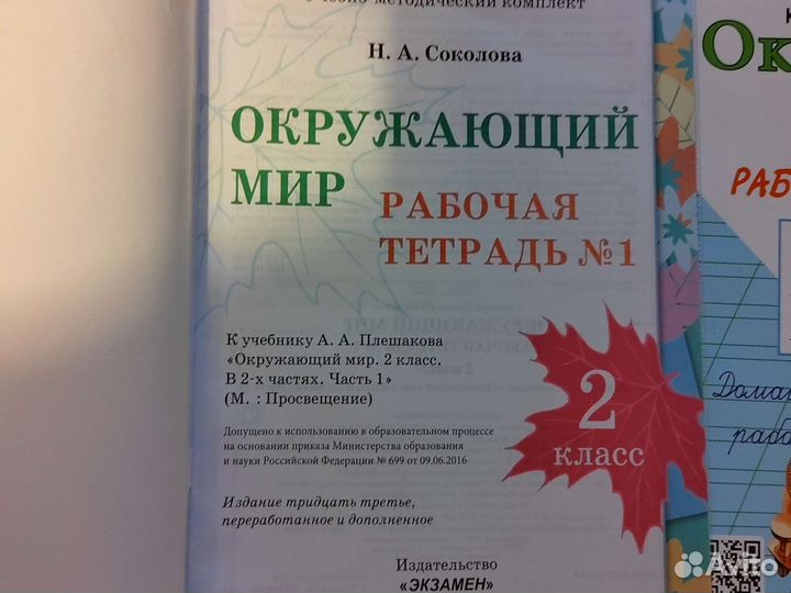 Рабочие тетради. Окружающий мир. 2 класс