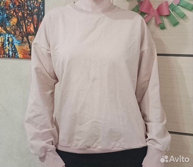 Свитшот светло-розовый