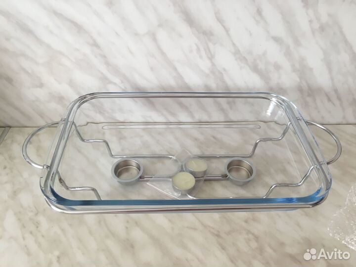 Блюдо для запекания с подогревом 3 л сервировка