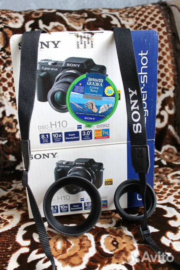 Цифровой фотоаппарат sony cyber shot dsc-h10