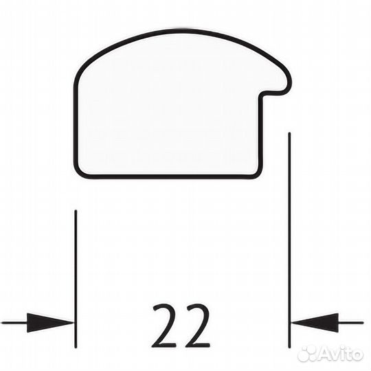 Зеркало Evoform Definite 58х58 BY 0603 в багетной