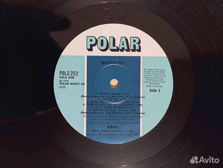 LP Abba - Waterloo NCB Polar 1974г оригинал