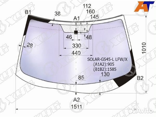 Стекло лобовое атермальное mitsubishi outlander