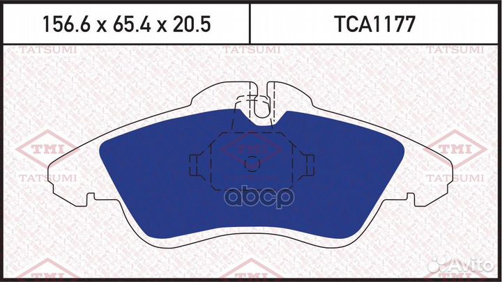 Колодки тормозные дисковые TCA1177 tatsumi