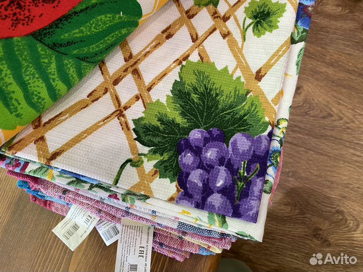 Новые полотенца кухонные рогожка хлопок