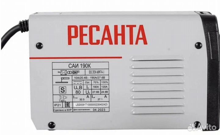 Сварочный аппарат Ресанта саи 190К