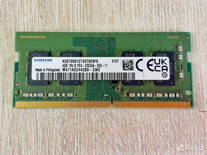 Оперативная память DDR4 4Gb 8Gb